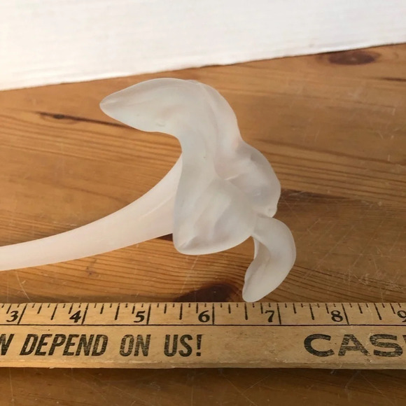 Vintage Blown Satin  Glass Flowers - Picture 10 of 11